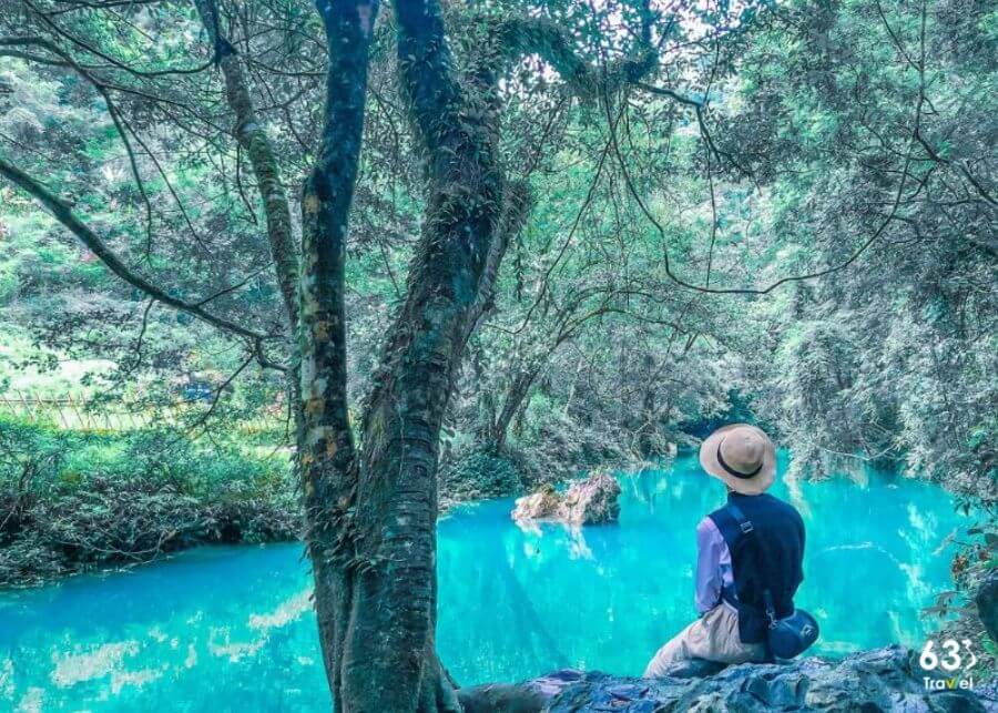 Ngắm cảnh đẹp như tranh,nước xanh như ngọc ở suối Lênin