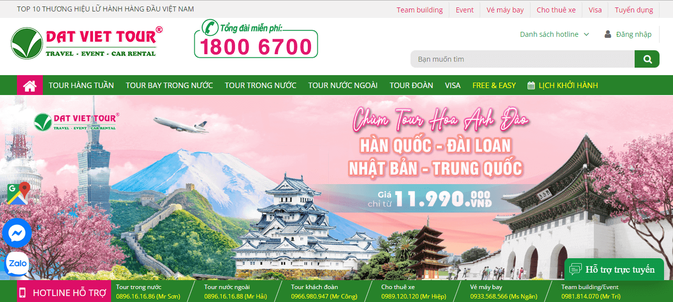 Công ty du lịch lữ hành Đát Việt