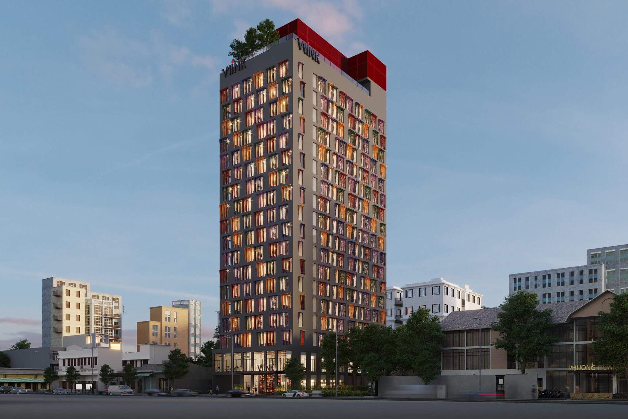 "Hót hòn họt" chiếc khách sạn đa màu sắc thu hút nhiều khách du lịch ngay tại Bến Ninh Kiều