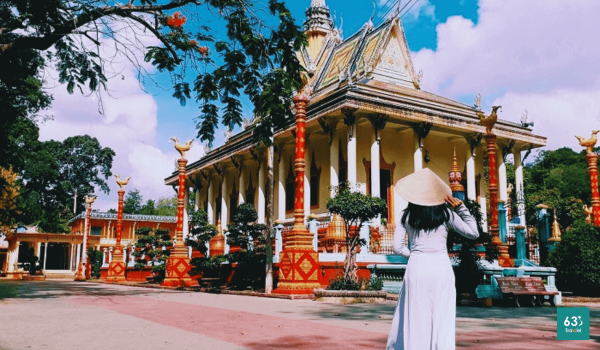 Những ngôi chùa đẹp ở Trà Vinh đậm kiến trúc Khmer,lộng lẫy như cung điện giữa đời thường