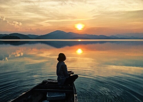 케고 호수의 새벽