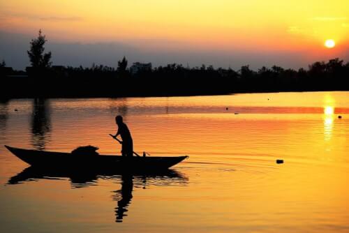 Hoàng hôn ở vườn quốc gia Bến En