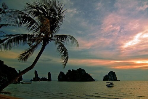 フートゥ島の夕日