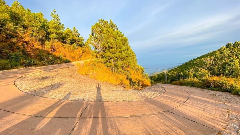 산으로 가는 길은 깨끗하고 길 찾기가 쉽다