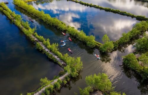 Đập Tam Giang - Góc nhìn trên cao