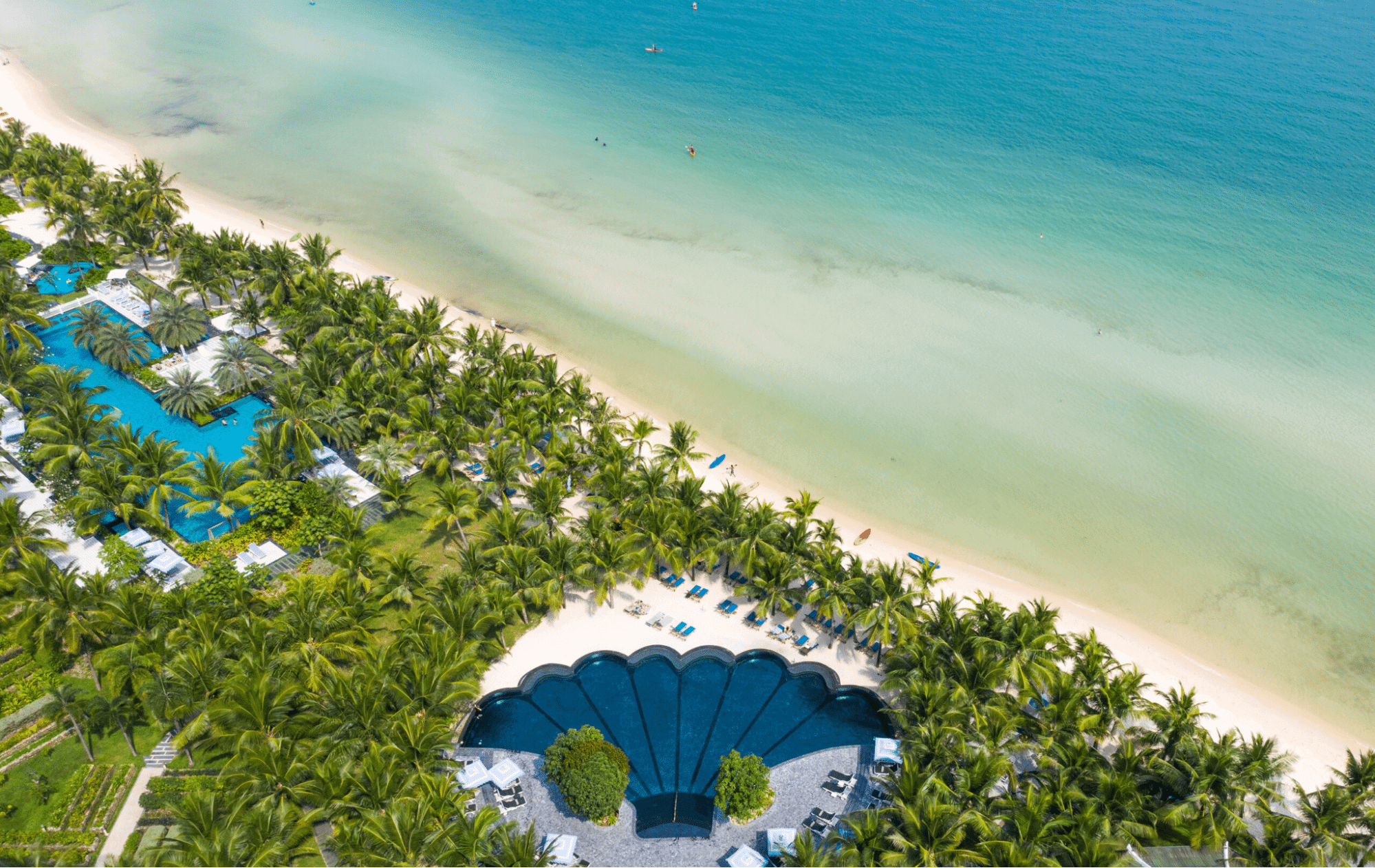 JW Marriott Phu Quoc Emerald Bay ở Kiên Giang được xaya dựng với kiến trúc ấn tượng