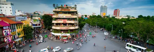 ハノイ旧市街 - 空撮