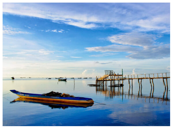ラックベム漁村の風景