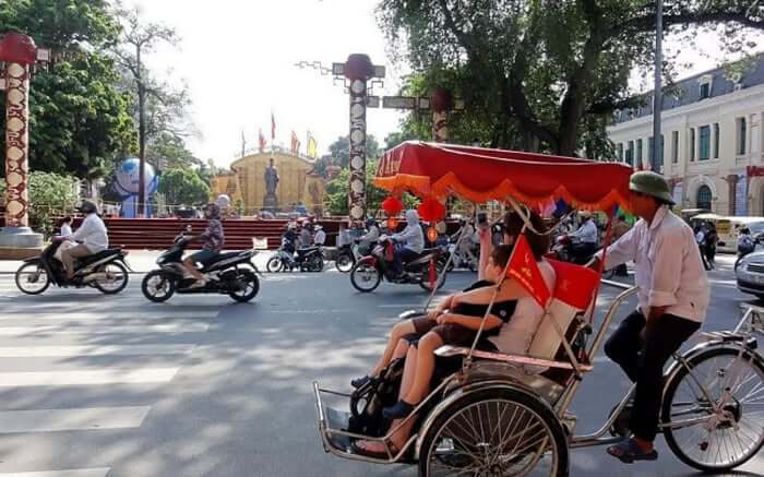 Ticket to experience 30 minutes of Hanoi Cyclo