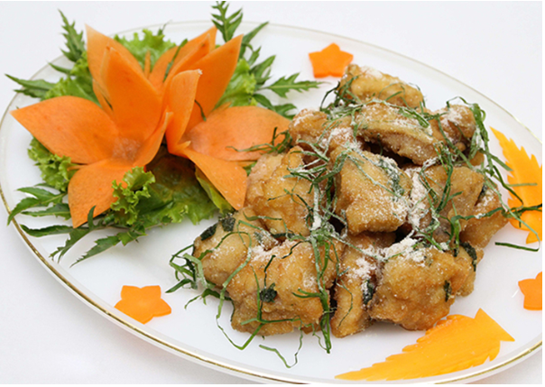 Cá tầm rang muối