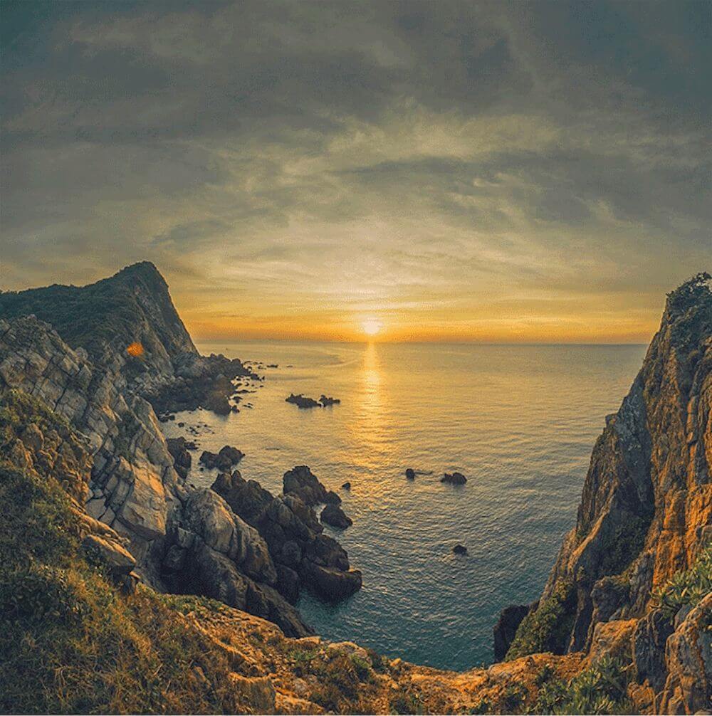 ゴックブン島の夕日。