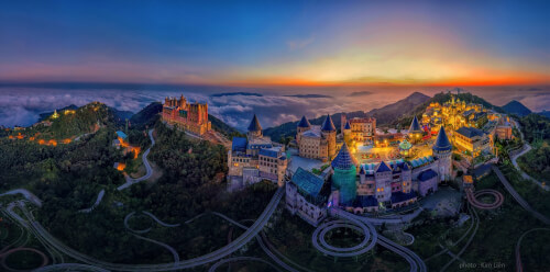 Hoàng hôn ở Bà Nà Hill