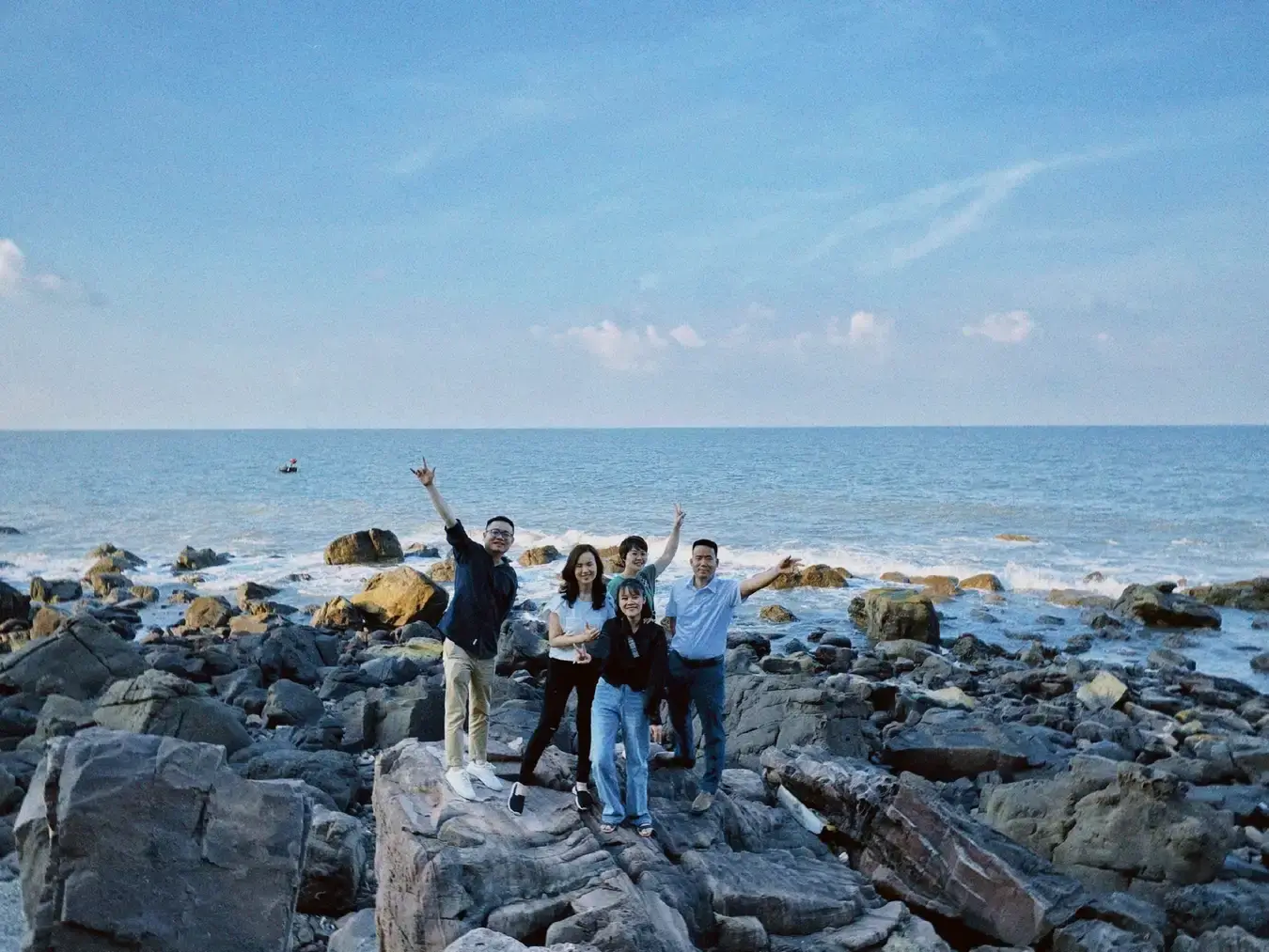 白鹿のとても美しい岩場