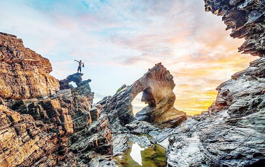 Cảnh đẹp hoang sơ tại khu vực Bàn Than, Hòn Mang, Hòn Dứa