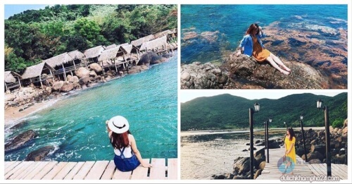 ダナンのオバマ ロック ビーチの仮想の楽園に恋をしましょう