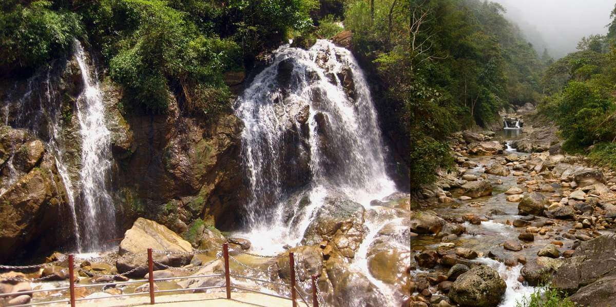 Tận hưởng bầu không khí trong lành, mát mẻ khi ghé thăm Thác Tiên Sa (Thác Cát Cát)