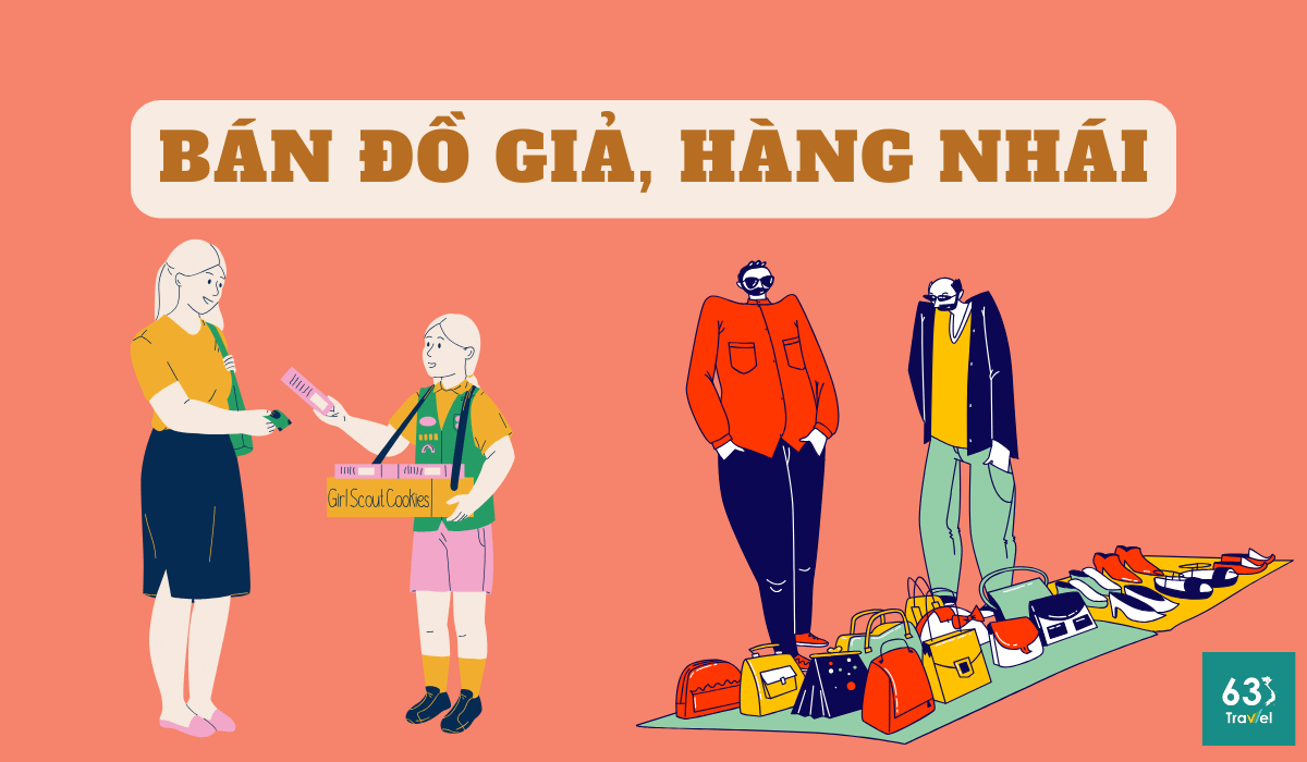 Bán đồ giả,hàng nhái kém chất lượng mà giá cao