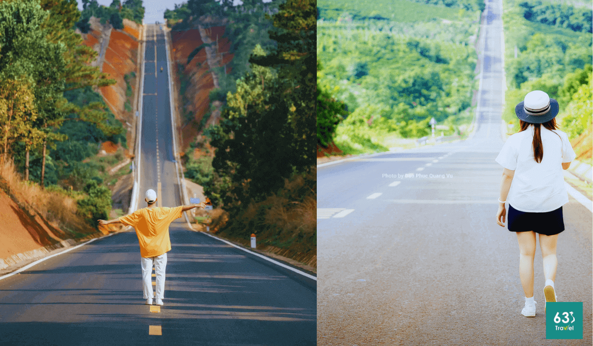 Con đường thẳng đứng 90 độ ở Tây Nguyên khiến ai cũng cũng thót tim trở thành điểm check-in lạ