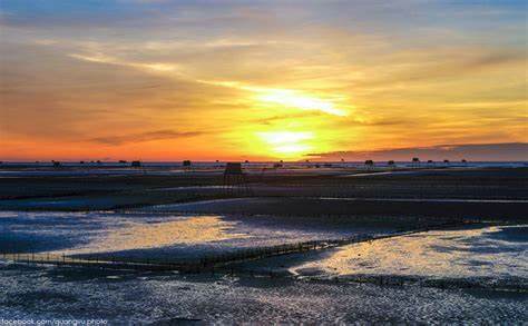 Hoàng hôn ở khu sinh thái Cồn Đen