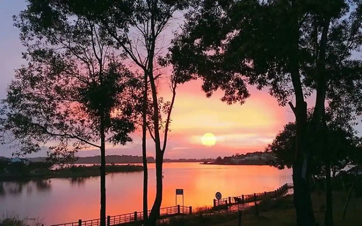 西岳ミル湖を訪れると、この場所の詩的な空間に魅了されるでしょう。