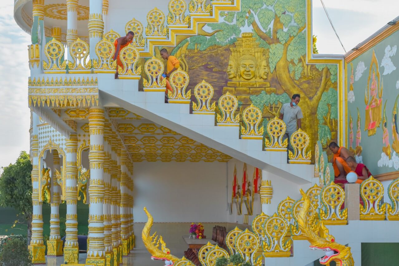 ソクチャン県にある他のクメール建築のパゴダと比較すると、これは比較的「若い」パゴダであり、僧侶タック・デルの住職のもとで 1964 年に建設され、落成式が開始されました。