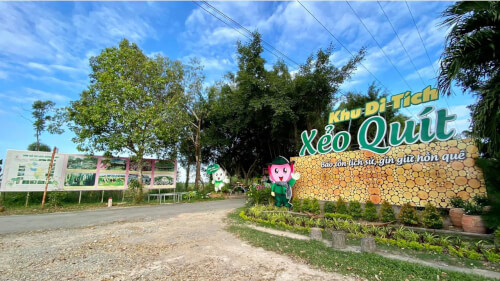 Con đường đến khu di tích Xẻo Quýt