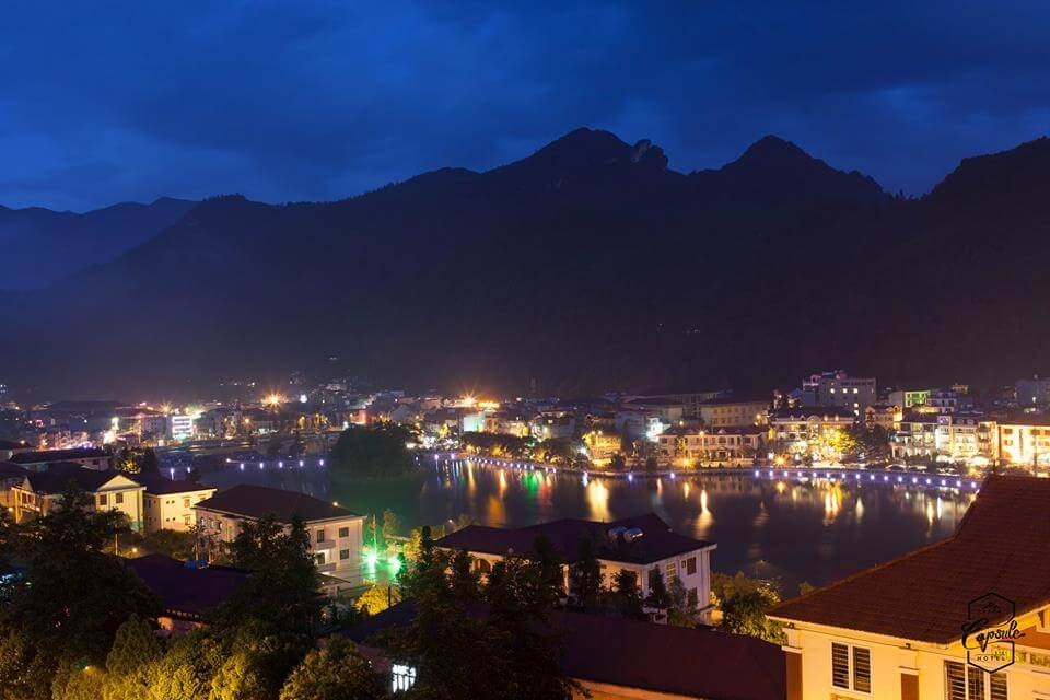 Top 10 hình ảnh đẹp nhất thành phố Sapa về đêm