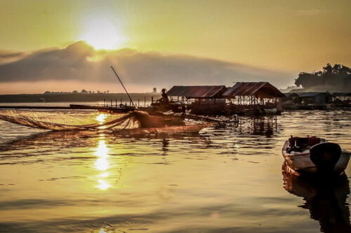 ティ トゥオン ラグーンのロマンチックな風景