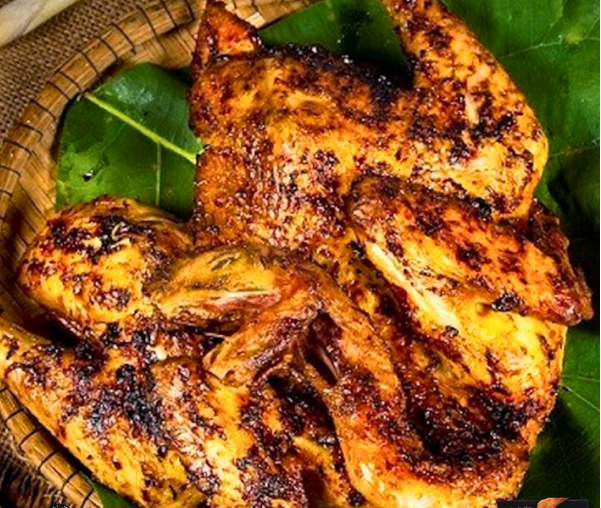 Gà đồi nướng tiêu rừng