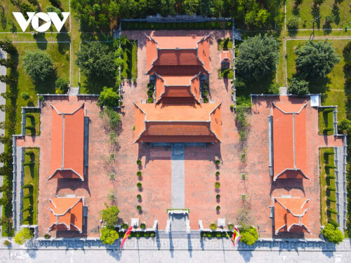 上から見たXuong Giangの古代の城塞