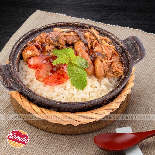 チキンライス マッシュルームソース添え