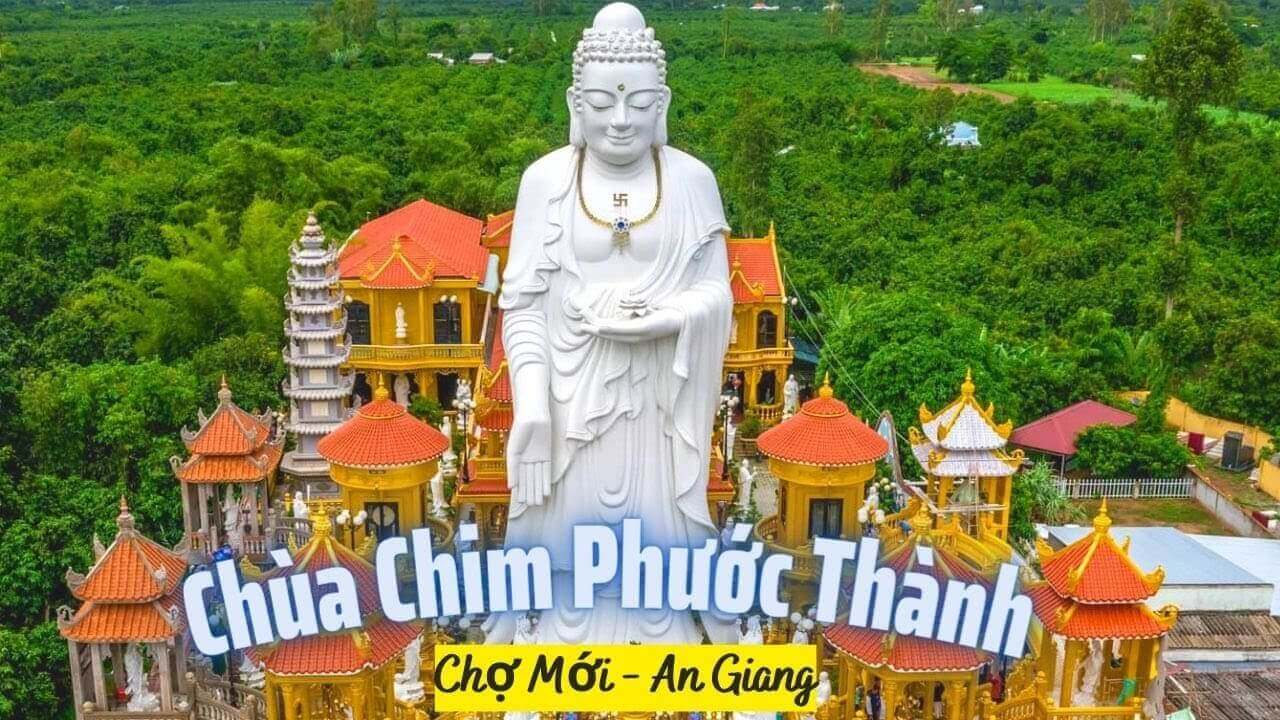 アンジャン州クーラオギエンにある鳥塔のユニークな建築