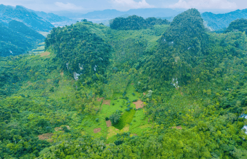 Khung cảnh bên ngoài hang Thẩm Ồm