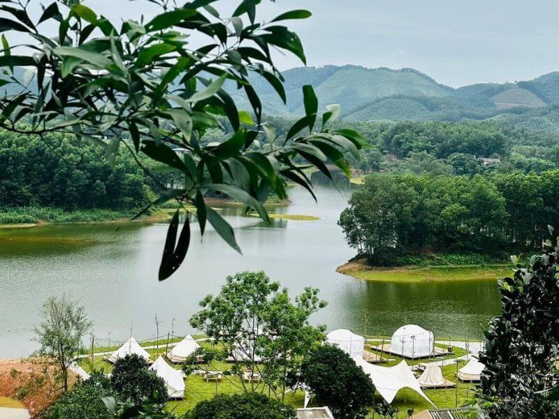 ゲンチェ湖は、タイグエン省で最も理想的なキャンプ場と考えられています。