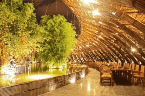 夜の風と水の華麗なるコーヒー