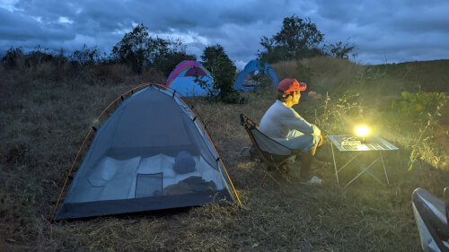Chap Po 폭포에서 캠핑 사이트
