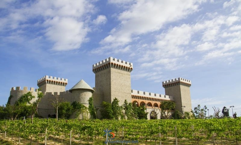 RD Wine Castle is an outstanding architectural masterpiece, covering 12,000 hectares. Located in the 5-star luxury resort Sea Links City in the coastal city of Phan Thiet.
