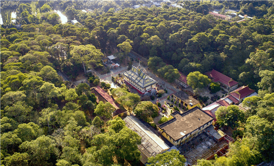 1968 年、塔は爆弾と銃弾により大きな被害を受けました。 1977 年、僧侶タック スオン (現在 23 代目住職) が帰国し、寺院の修復を運動しました。それ以来、度重なる修復を経て、寺院は広々として荘厳なものになりました。