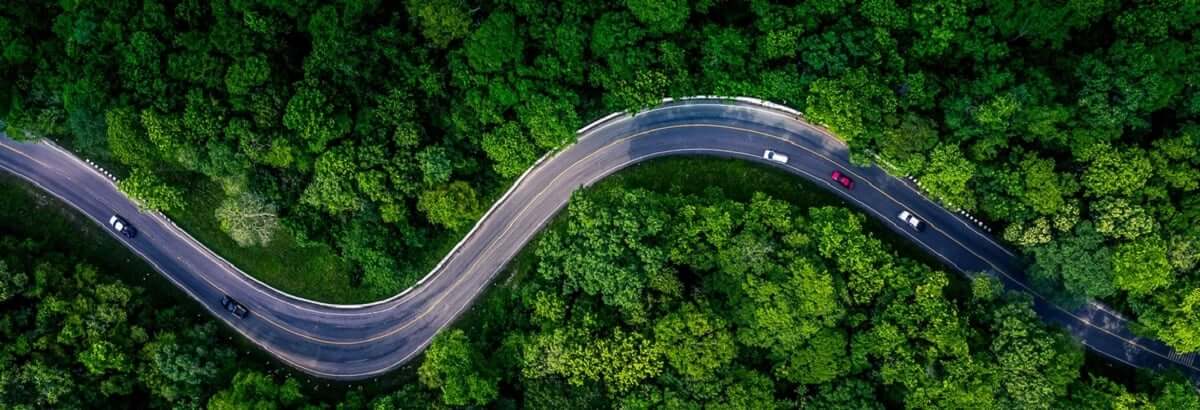 The pass seen from above