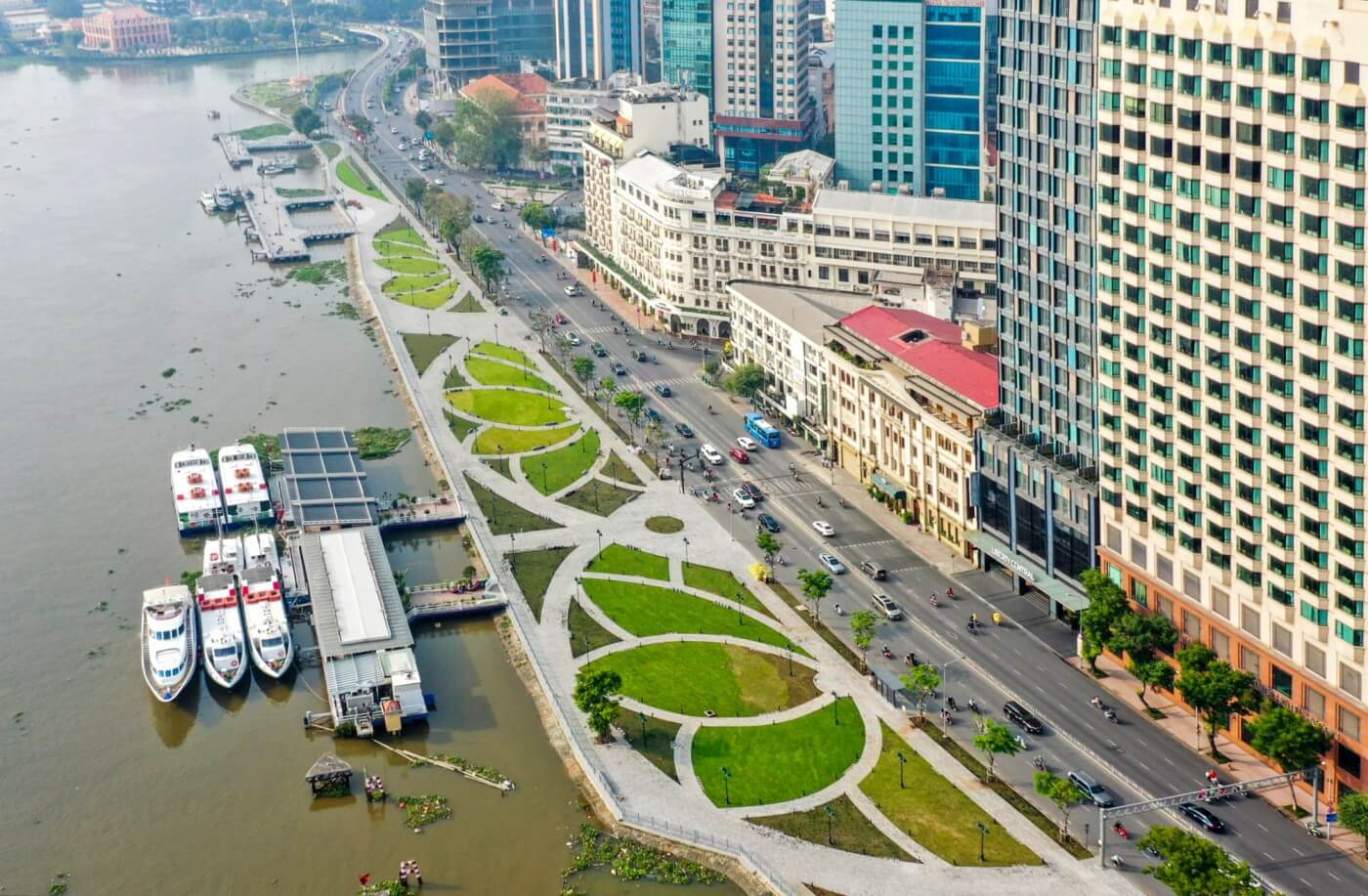 ベン・バック・ダン公園の緑地