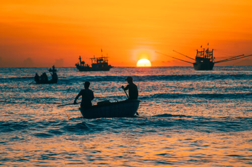 早朝のクアンナム最大の魚市場