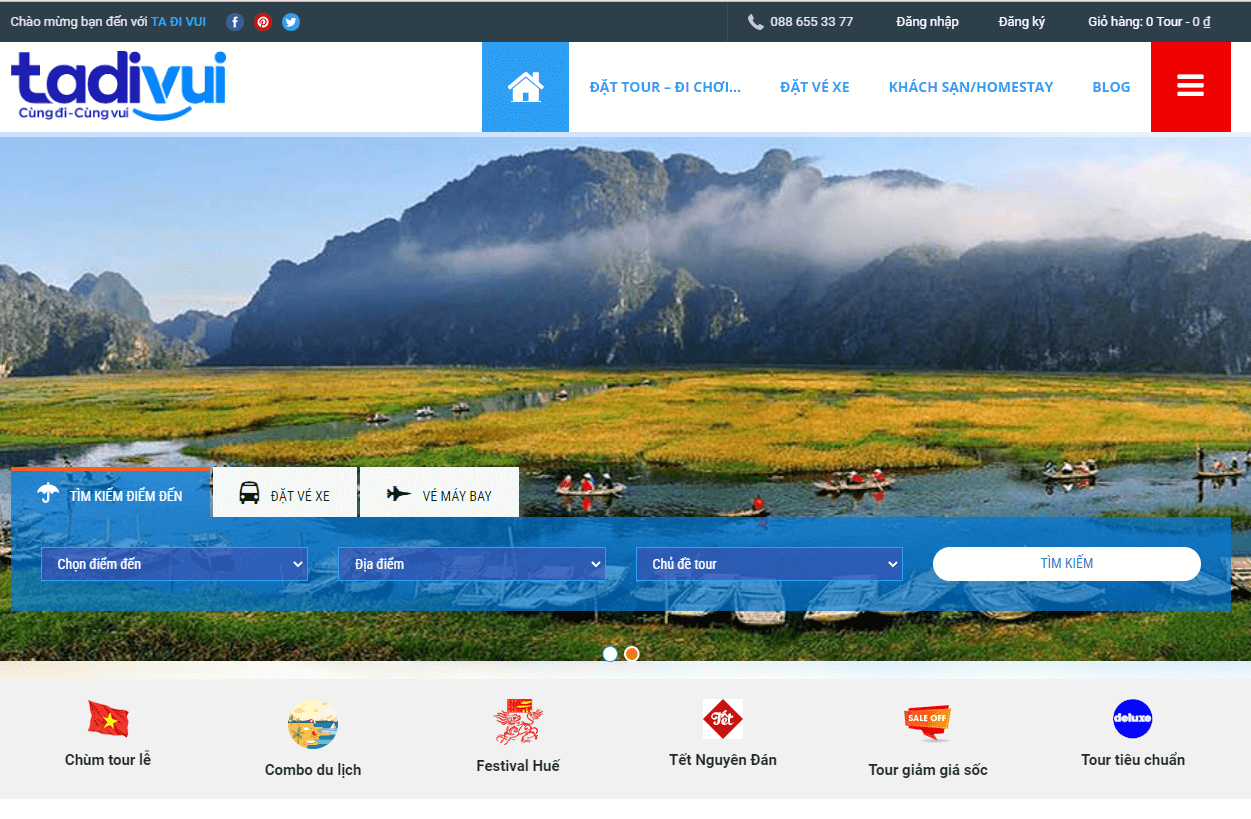 web du lịch tadivui