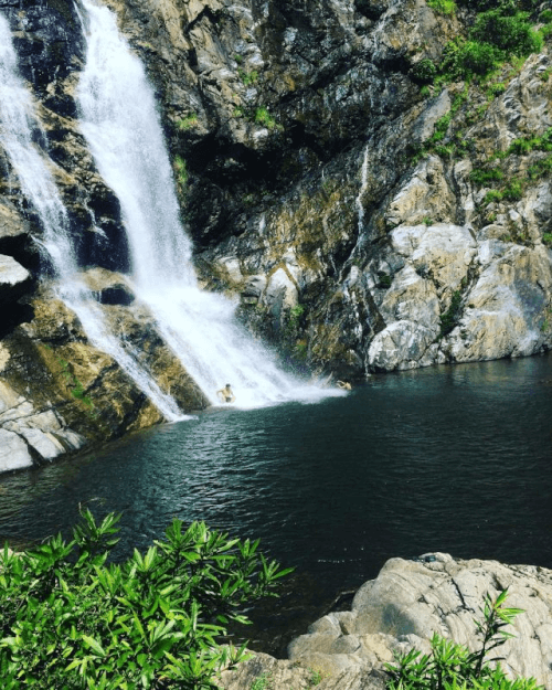 Thác trắng Minh Long -Góc nhìn từ xa