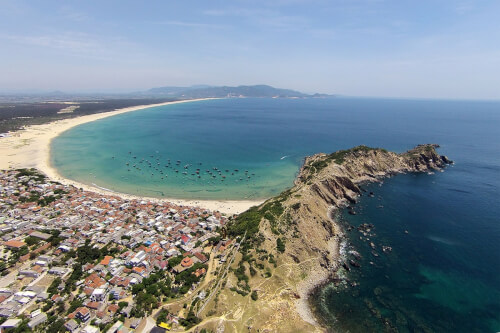 上空から見たクアンラン島