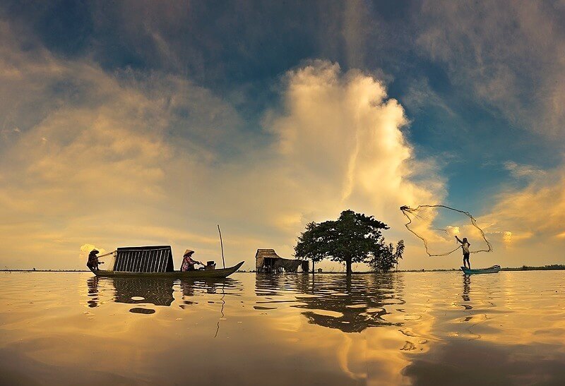 Làng nổi Cà Bè Châu Đốc