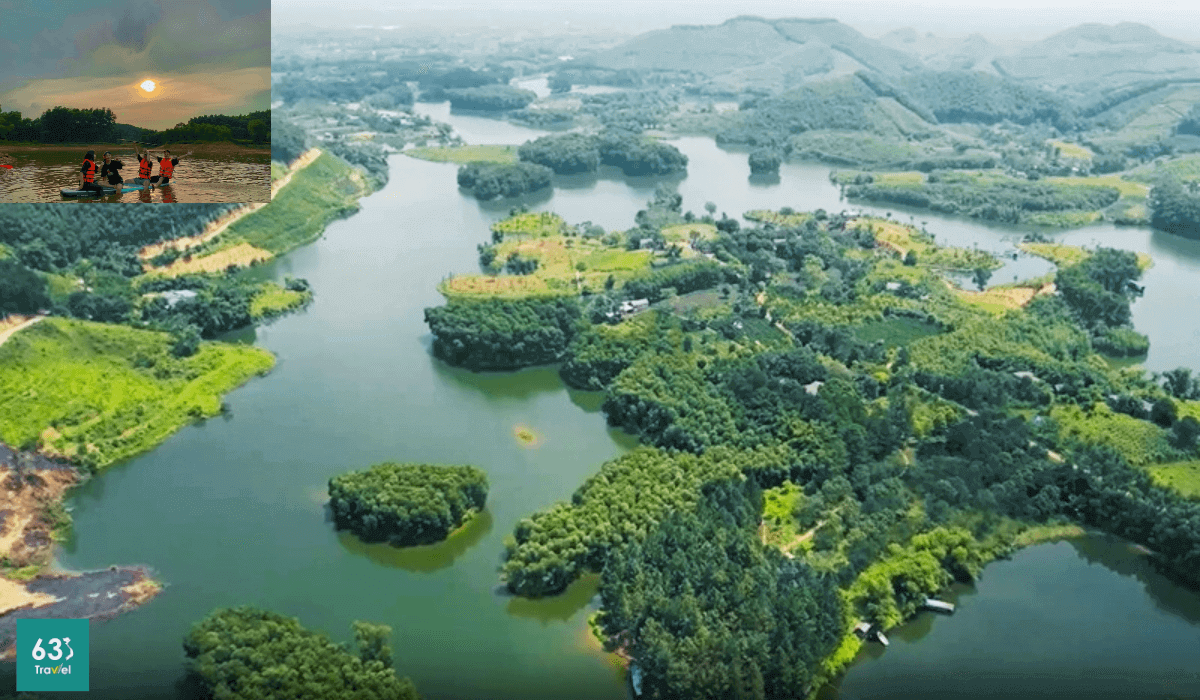 Hồ Ghềnh Chè đẹp như tranh vẽ,hút hồn du khách