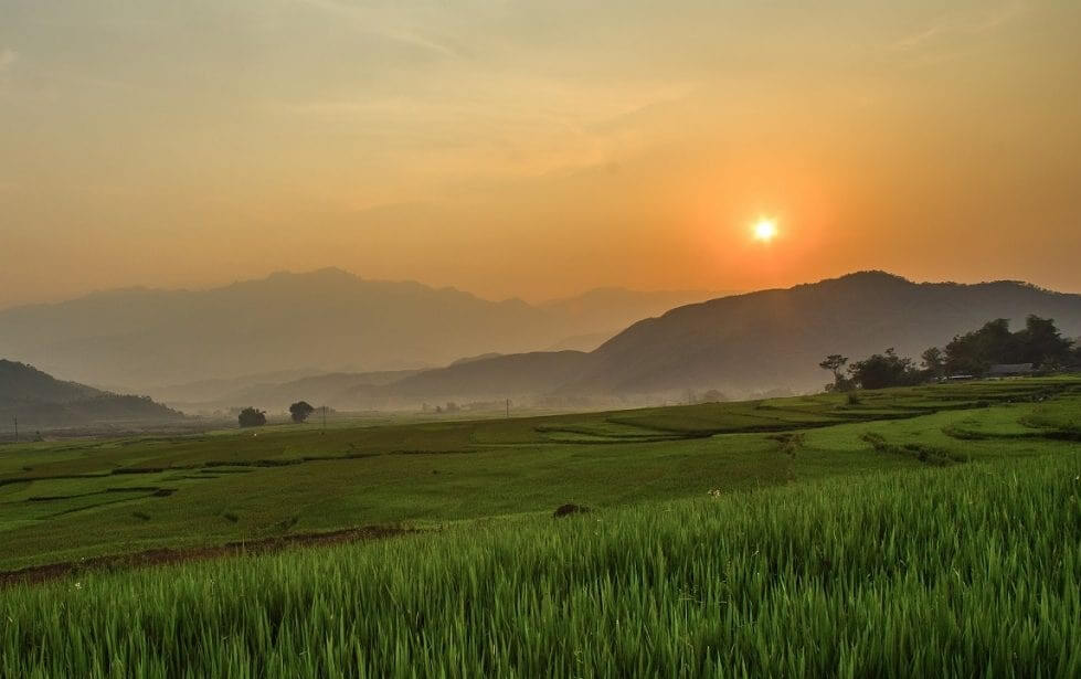 ムオンタンフィールドの日の出