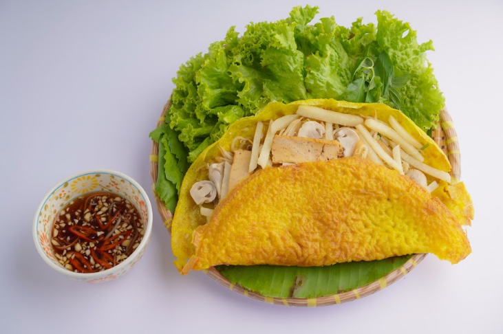 채식 팬케이크.