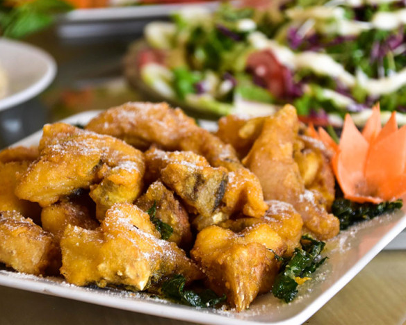 Cá lăng sông Đà rang muối .