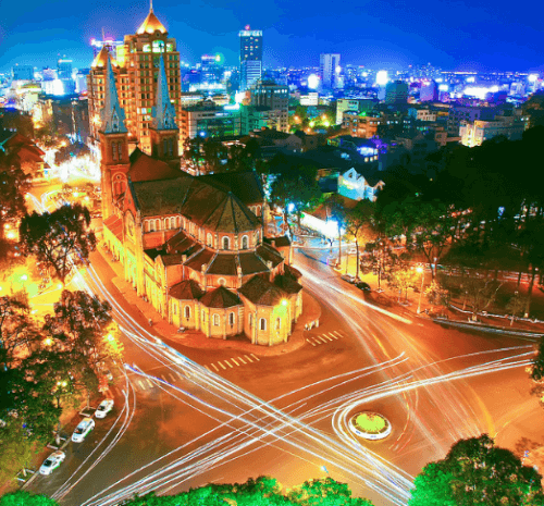 夕方のノートルダム大聖堂